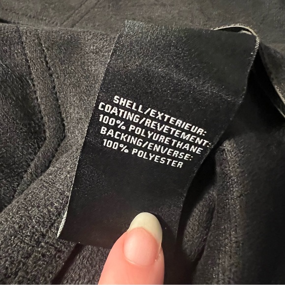 NWT 7 For All Mankind XS Oversized Leather Button Down Short Sleeve Black Jacket - Picture 2 of 9